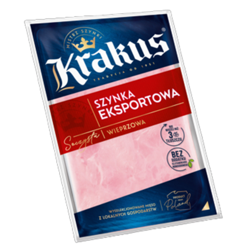 Szynka eksportowa plastry 120 g Krakus